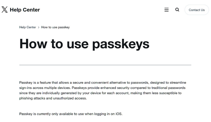 兴文苹果维修店铺分享iOS用户如何通过通行密钥(Passkey)登录 